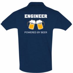 Мужское поло Engineer Powered By Beer - PrintSalon