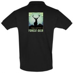 Мужское поло Forest deer - PrintSalon
