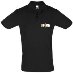 Чоловіче поло Free Fire vertical logo - PrintSalon