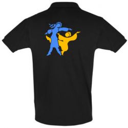 Мужская футболка поло Гопак. Девушка и парень - PrintSalon