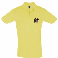 Мужское поло Groot And Toothless - PrintSalon