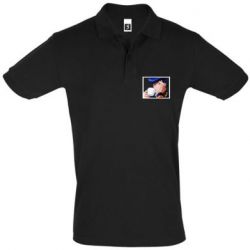 Мужское поло Higashikata Josuke drinking tea - PrintSalon