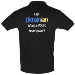 Футболка Поло I am Ukrainian - PrintSalon