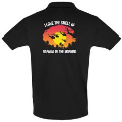 Мужское поло I love the smell napalm, in the morning - PrintSalon