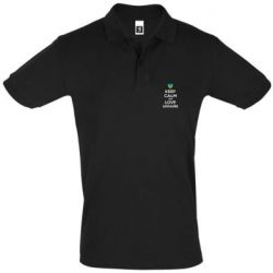 Мужская футболка поло Keep calm and love - PrintSalon