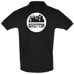 Мужское поло Led Zeppelin in a circle - PrintSalon