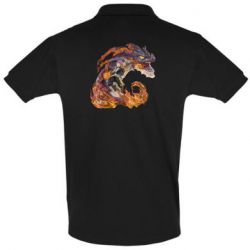Мужское поло Natsu with a dragon - PrintSalon