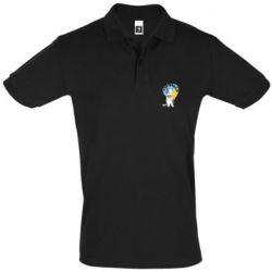 Мужская футболка поло Паляниця, кот - PrintSalon