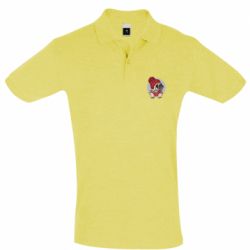 Мужское поло Pug And Coffee - PrintSalon