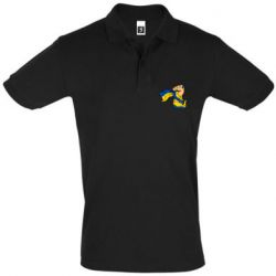 Мужское поло Рука с украинским флагом - PrintSalon