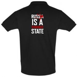 Мужское поло Russia is a terrorist state - PrintSalon