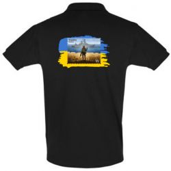Мужская футболка поло Русский военный корабль! Украина - PrintSalon