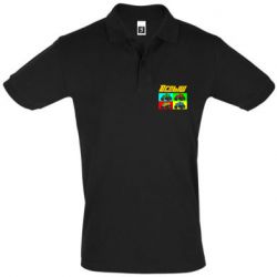 Мужское поло Спыш и Чудо Машинки - PrintSalon