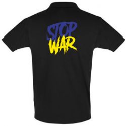 Мужская футболка поло Stop this war - PrintSalon