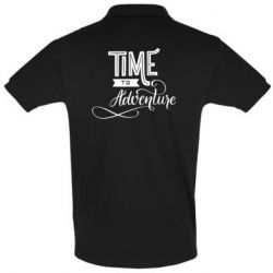 Мужское поло Time to adventure - PrintSalon