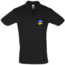 Футболка Поло Україна! Губи з кулею - PrintSalon
