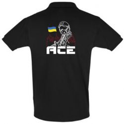 Мужская футболка поло Украинский летчик - PrintSalon