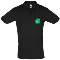 Мужское поло Уточка в костюме динозавра - PrintSalon