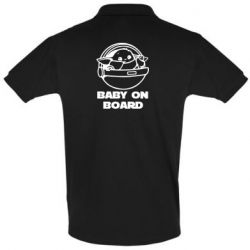 Мужское поло Вaby on board - PrintSalon