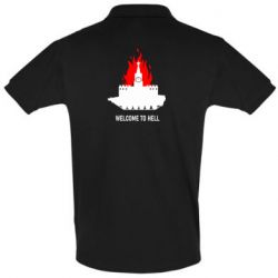 Мужская футболка поло Welcome to Hell - PrintSalon
