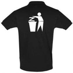 Мужская футболка поло Z is a trash - PrintSalon