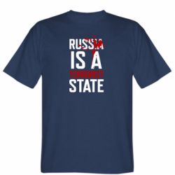 Мужская футболка Stedman Russia is a terrorist state - PrintSalon