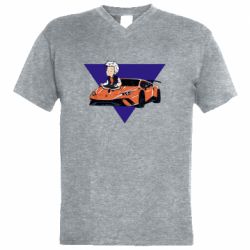 Чоловіча футболка з V-подібним вирізом A4 Lamba