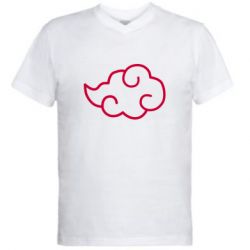 Чоловіча футболка з V-подібним вирізом Akatsuki Cloud - PrintSalon