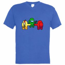 Мужская футболка  с V-образным вырезом Among Us - His Faut - PrintSalon