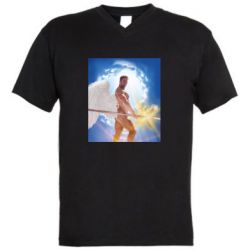Мужская футболка  с V-образным вырезом Angel Billy - PrintSalon