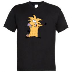 Мужская футболка  с V-образным вырезом Angry Beavers: Norbert - PrintSalon