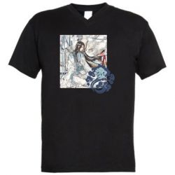 Чоловіча футболка з V-подібним вирізом Арт з Лань Чжань-PrintSalon Чоловіча футболка з V-подібним вирізом Арт з Лань Чжань