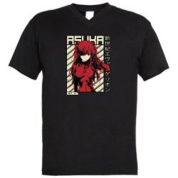 Чоловіча футболка з V-подібним вирізом Аска Євангеліон - PrintSalon