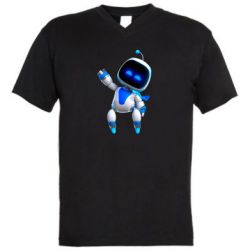 Мужская футболка  с V-образным вырезом Astrobot - PrintSalon