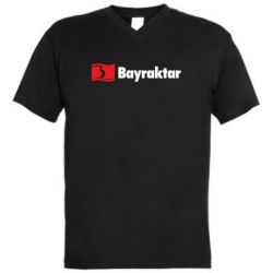 Чоловіча футболка з V-подібним вирізом Bayraktar Logo - PrintSalon