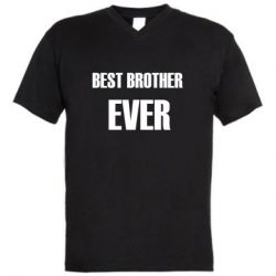 Мужская футболка  с V-образным вырезом Best brother ever - PrintSalon