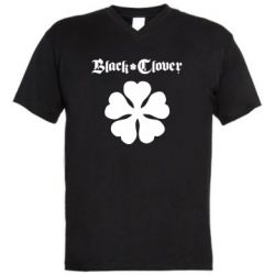 Чоловіча футболка з V-подібним вирізом Black Clover Anime - PrintSalon