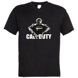 Чоловіча футболка з V-подібним вирізом Боєць CoD - PrintSalon