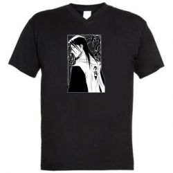 Мужская футболка  с V-образным вырезом Бьякуя Кучики - PrintSalon