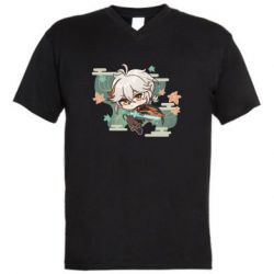 Мужская футболка  с V-образным вырезом Chibi Kazuha - PrintSalon