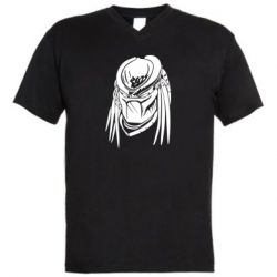 Мужская футболка  с V-образным вырезом Чужой хищник - PrintSalon