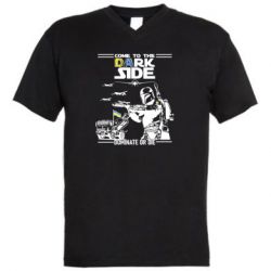 Мужская футболка  с V-образным вырезом Come to the dark side, dominate or die - PrintSalon
