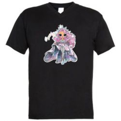 Мужская футболка  с V-образным вырезом Crystal star - PrintSalon