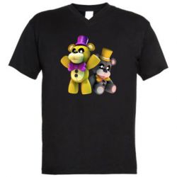 Чоловіча футболка з V-подібним вирізом Cute Freddy - PrintSalon