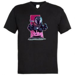 Мужская футболка  с V-образным вырезом Cute Venom - PrintSalon