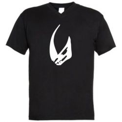 Мужская футболка  с V-образным вырезом Dean Jarin emblem - PrintSalon