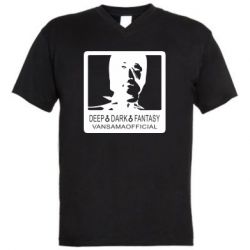 Мужская футболка  с V-образным вырезом DEEP DARK FANTASY - PrintSalon
