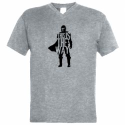 Чоловіча футболка з V-подібним вирізом Din Djarin This Is The Way - PrintSalon