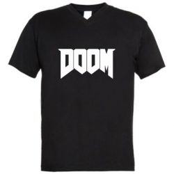Чоловіча футболка з V-подібним вирізом Doom - PrintSalon