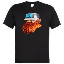 Мужская футболка  с V-образным вырезом DRG - PrintSalon